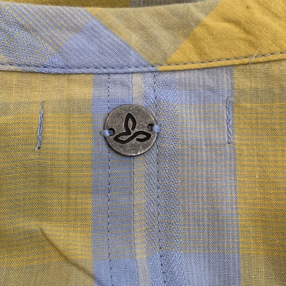 Prana Plaid Popover Blouse - Picture 3 of 8